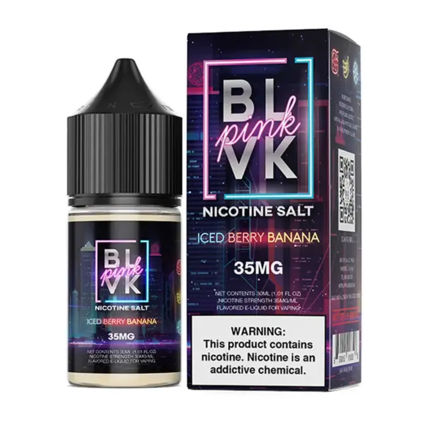 Blvk Pink Salt - Iced Berry Banana - 30 Ml