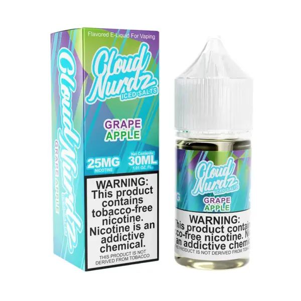 Cloud Nurdz Salt - Grape Apple Iced - 30 Ml