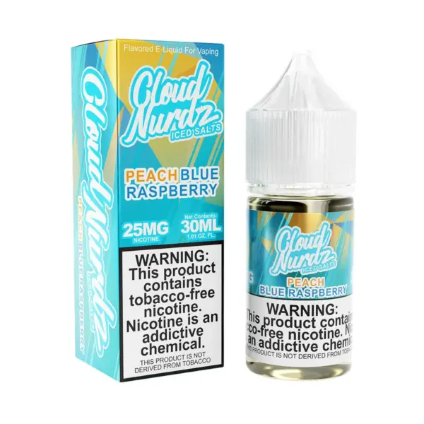 Cloud Nurdz Salt - Peach Blue Raspberry Iced - 30 Ml