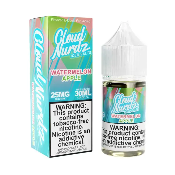 Cloud Nurdz Salt - Watermelon Apple Iced - 30 Ml