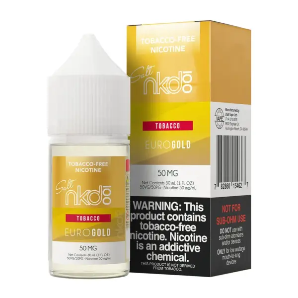 Naked 100 Salt - Euro Gold - 30 Ml