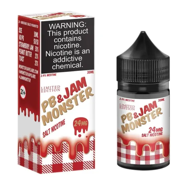 Pb &Amp;Jam Monster Salt - Strawberry - 30 Ml